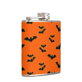 黒ハロウィーンこうもり付きオレン飛んでいるジ フラスク (右)