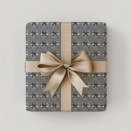 黒ハロウィーン弓 ラッピングペーパー