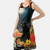 黒ハロウィーン猫 エプロン (インサイチュ)