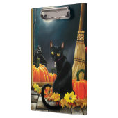 黒ハロウィーン猫 クリップボード (左)
