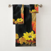 黒ハロウィーン猫 バスタオルセット (インサイチュ)