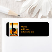 黒ハロウィーン猫 ラベル (インサイチュ)