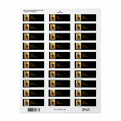 黒ハロウィーン猫 ラベル (フルシート)