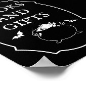 黒ハロウィーン赤ちゃんシャワー本とギフト ポスター (角)