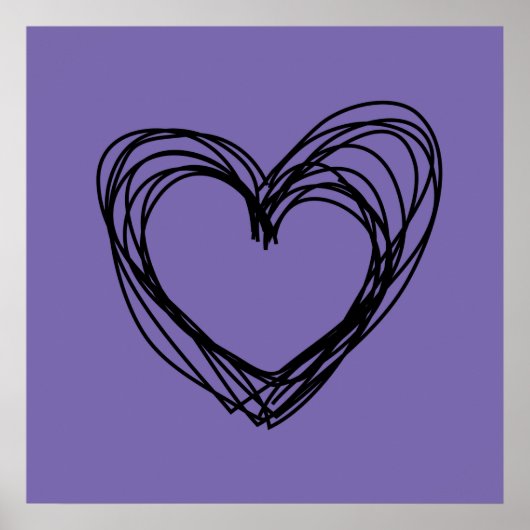 黒ハート1 ポスター (正面)