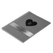 黒ハート ノートブック (左側)