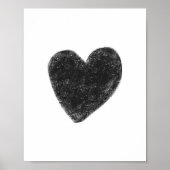 黒ハート ポスター (正面)