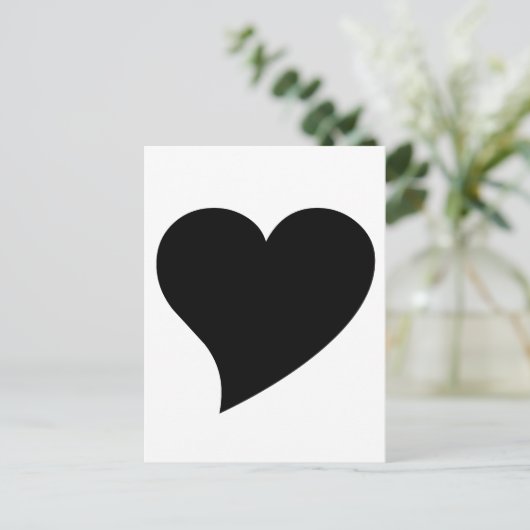 黒ハート ポストカード (スタンド正面)