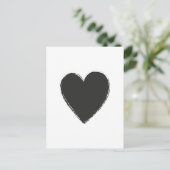 黒ハート ポストカード (スタンド正面)