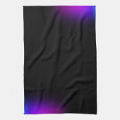 黒バイオレットグラデーショングロー キッチンタオル (縦)