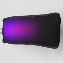 黒バイオレットグラデーショングロー ゴルフヘッドカバー