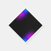 黒バイオレットグラデーショングロー スタンダードカクテルナプキン (角)