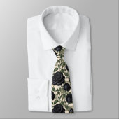 黒バラと緑離れの、ネックタイ ネクタイ (タイ)