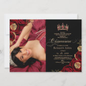 黒バラの姫ケンカ Quinceañera 招待状 (正面)