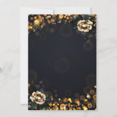 黒バラドット退職 招待状 (裏面)