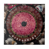 黒バラ振り子板 タイル (正面)