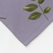 黒バラ柄ゴシック フリースブランケット (角)