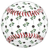 黒バラ花 ソフトボール (裏面)