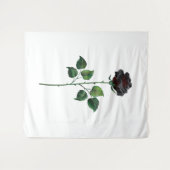 黒バラ花 タペストリー (正面(横))