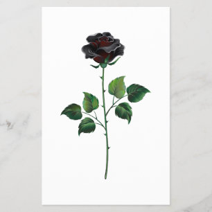 黒バラ花 チラシ