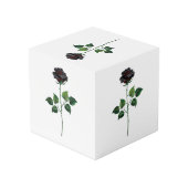 黒バラ花 フォトキューブ (裏面アングル)