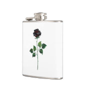 黒バラ花 フラスク (左)