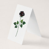 黒バラ花 名刺 (裏面)