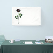 黒バラ花 横断幕 (トレードショー)