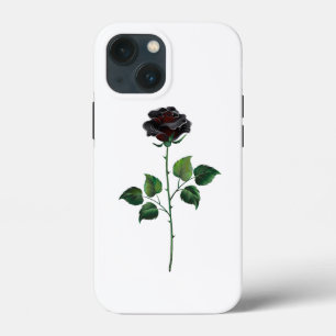 黒バラ花 iPhone 13 MINIケース
