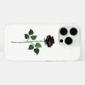 黒バラ花 Case-Mate iPhoneケース (裏面 (横))