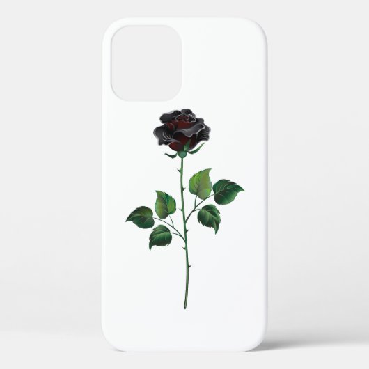 黒バラ花 Case-Mate iPhoneケース (裏面)