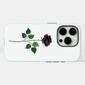 黒バラ花 Case-Mate iPhoneケース (裏面 (横))