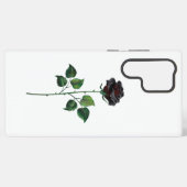 黒バラ花 SAMSUNG GALAXYケース (裏面横)