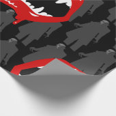 黒バンパイア・ファンnosferatu spooky黒 ラッピングペーパー (角)