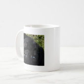 黒パグの目 コーヒーマグカップ (正面左)