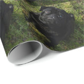 黒パグfull.png ラッピングペーパー (ロールコーナー)