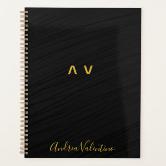 黒パタエレガントーン毎日プランナー プランナー手帳