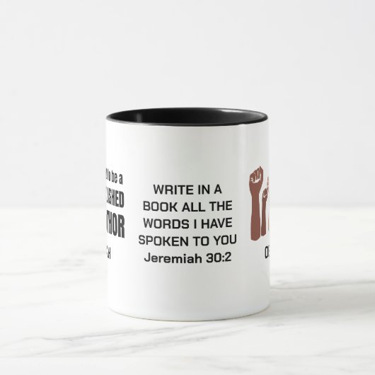 黒パブ誇りを持ったリシェフ作家メラニン・クリスチャン マグカップ (中央)