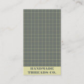 黒パモダンタ市松模様にーンQRコード 名刺 (正面)