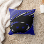 黒パンクフラクタル クッション (ブランケット)