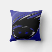 黒パンクフラクタル クッション (裏面)