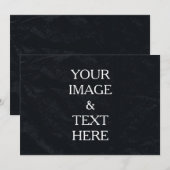 黒パーソナライズされたいカスタム自分の写真 (正面/裏面)