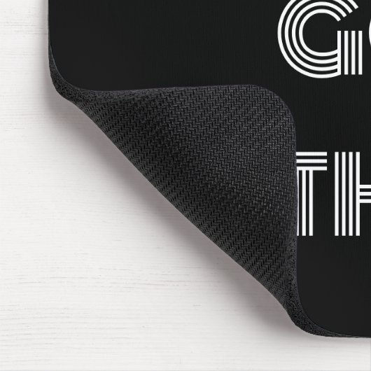 黒パーソナライズされたい得こやる気を起こさせるれ マウスパッド (コーナー)