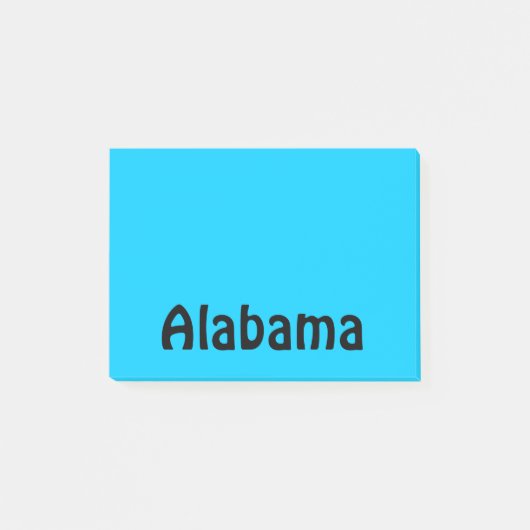 黒パーソナライズされたとアクア ポストイット (正面)