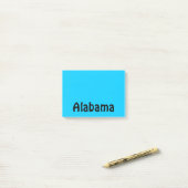 黒パーソナライズされたとアクア ポストイット (デスク上)