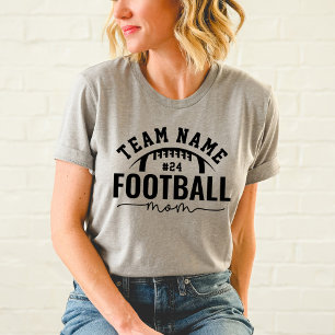 黒パーソナライズされたと灰色のサッカーチームの母 トライブレンドTシャツ