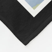 黒パーソナライズされたと白のコラージュ フリースブランケット (角)