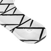 黒パーソナライズされたと白のヘリンボーン脳卒中 カッティングボード (角)