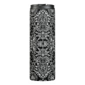 黒パーソナライズされたと白の中間パターン タンブラー (裏面)