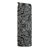 黒パーソナライズされたと白の中間パターン タンブラー (回転右)